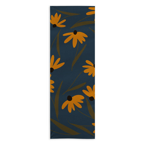 Lane and Lucia Autumn Floral Pattern Yoga Towel
