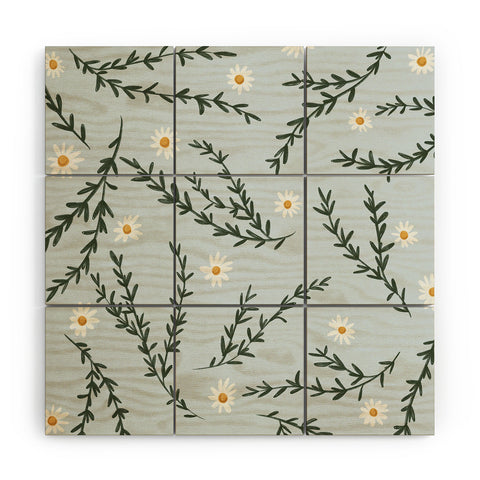 Lane and Lucia Chamomile and Rosemary Wood Wall Mural