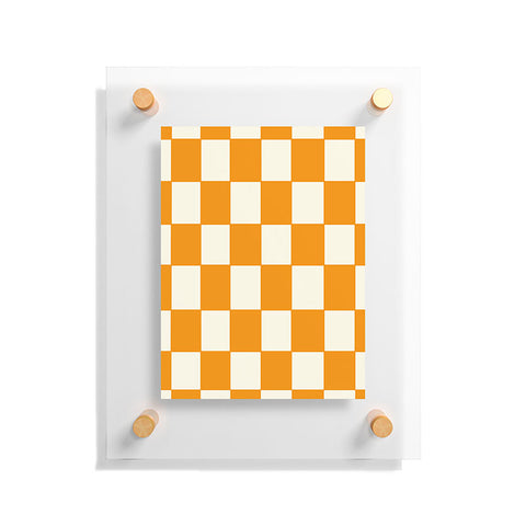 Lane and Lucia Citrus Check Pattern Floating Acrylic Print