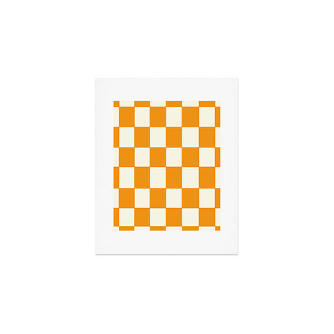 Lane and Lucia Citrus Check Pattern Art Print