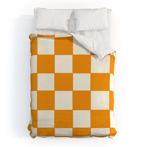 Lane and Lucia Citrus Check Pattern Duvet Cover