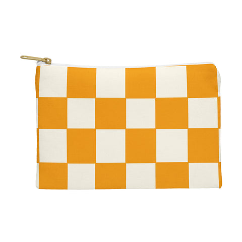 Lane and Lucia Citrus Check Pattern Pouch
