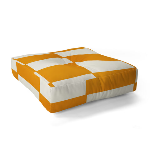 Lane and Lucia Citrus Check Pattern Floor Pillow Square