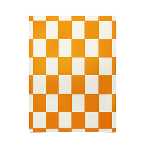 Lane and Lucia Citrus Check Pattern Poster