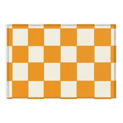 Lane and Lucia Citrus Check Pattern Outdoor Rug