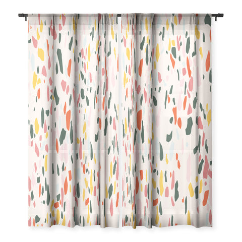 Lane and Lucia Confetti Terrazzo Sheer Non Repeat