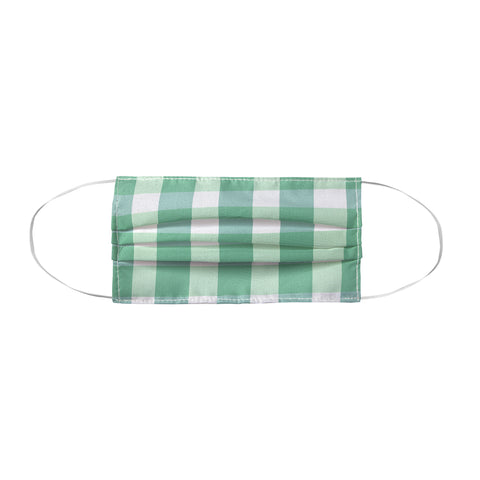 Lane and Lucia Green Gingham Face Mask