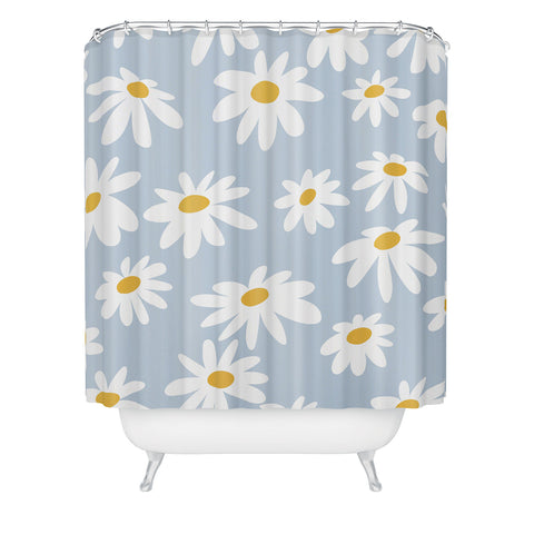 Lane and Lucia Lazy Daisies Shower Curtain