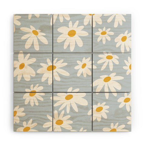 Lane and Lucia Lazy Daisies Wood Wall Mural