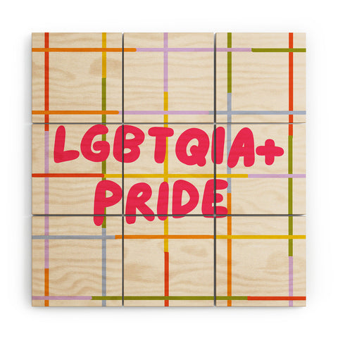Lane and Lucia LGBTQIA Pride Wood Wall Mural