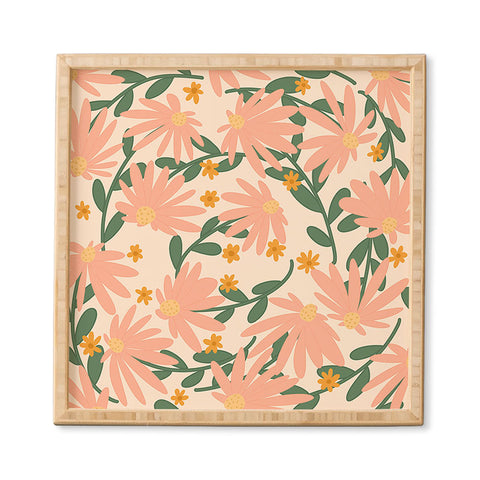 Lane and Lucia Meadow of Autumn Wildflowers Framed Wall Art