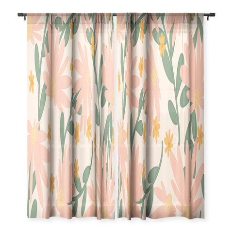 Lane and Lucia Meadow of Autumn Wildflowers Sheer Non Repeat