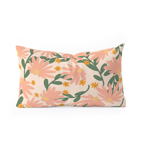 Lane and Lucia Meadow of Autumn Wildflowers Oblong Throw Pillow