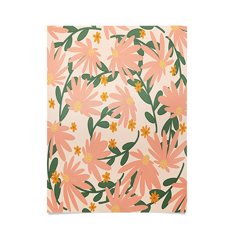 Lane and Lucia Meadow of Autumn Wildflowers Poster