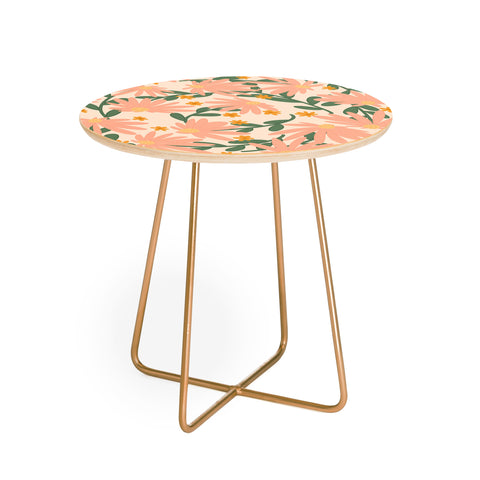 Lane and Lucia Meadow of Autumn Wildflowers Round Side Table
