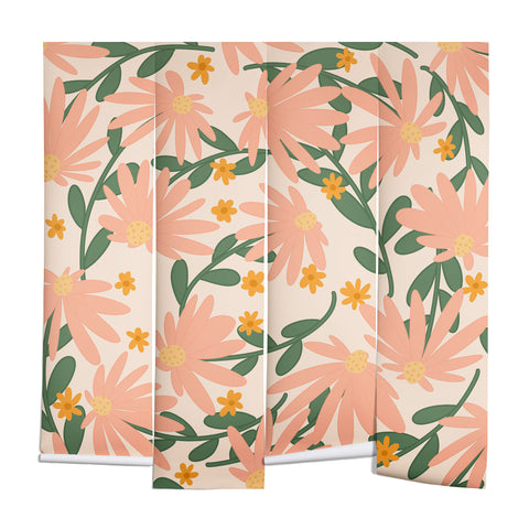 Lane and Lucia Meadow of Autumn Wildflowers Wall Mural