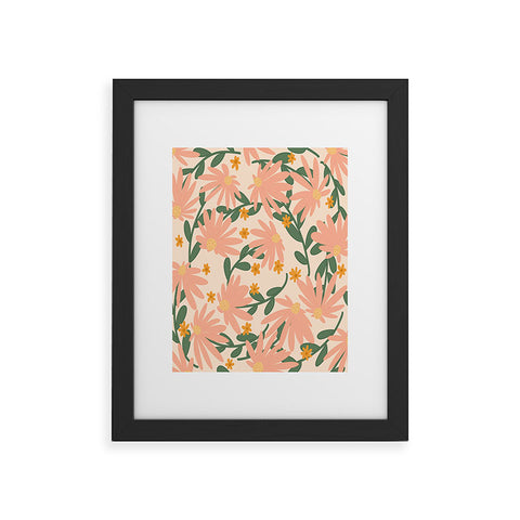 Lane and Lucia Meadow of Autumn Wildflowers Framed Art Print