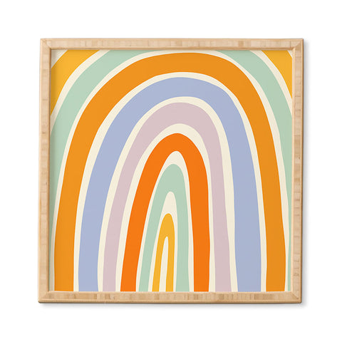 Lane and Lucia Mod Rainbow Framed Wall Art