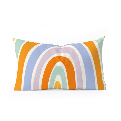 Lane and Lucia Mod Rainbow Oblong Throw Pillow
