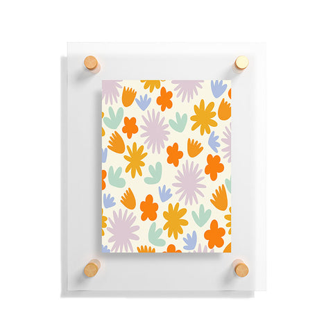 Lane and Lucia Mod Spring Flowers Floating Acrylic Print