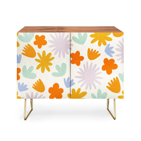 Lane and Lucia Mod Spring Flowers Credenza