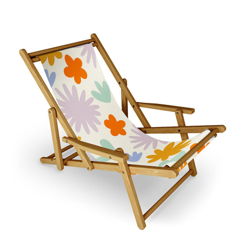 Lane and Lucia Mod Spring Flowers Sling Chair