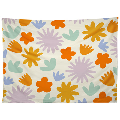 Lane and Lucia Mod Spring Flowers Tapestry