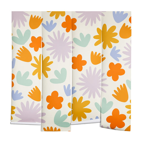 Lane and Lucia Mod Spring Flowers Wall Mural