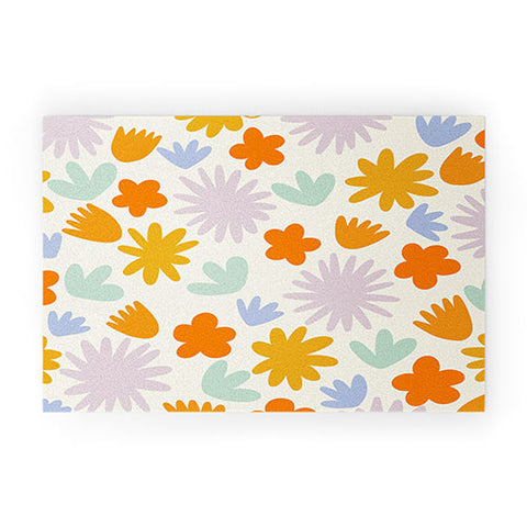 Lane and Lucia Mod Spring Flowers Welcome Mat