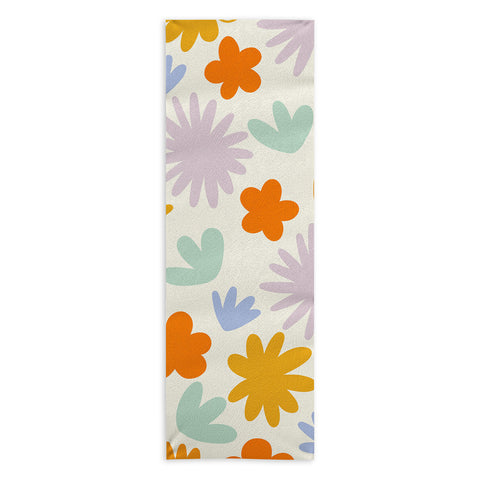 Lane and Lucia Mod Spring Flowers Yoga Towel