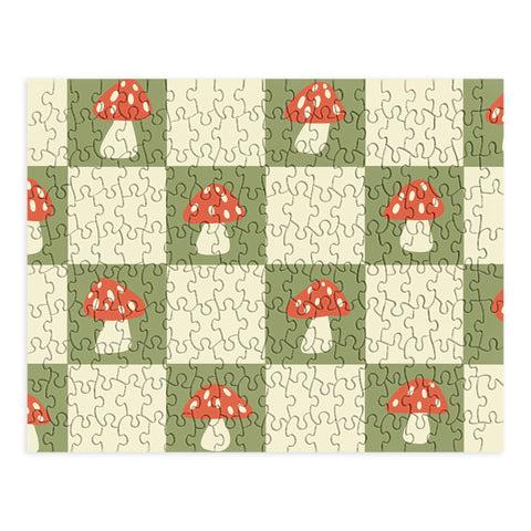 Lane and Lucia Mushroom Checkerboard Pattern Puzzle
