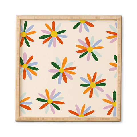 Lane and Lucia Patchwork Daisies Framed Wall Art
