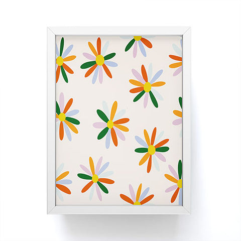 Lane and Lucia Patchwork Daisies Framed Mini Art Print