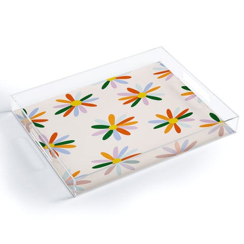 Lane and Lucia Patchwork Daisies Acrylic Tray