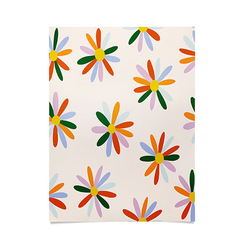 Lane and Lucia Patchwork Daisies Poster