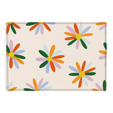 Lane and Lucia Patchwork Daisies Outdoor Rug