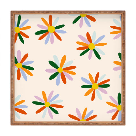 Lane and Lucia Patchwork Daisies Square Tray