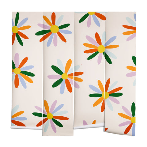 Lane and Lucia Patchwork Daisies Wall Mural