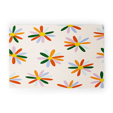Lane and Lucia Patchwork Daisies Welcome Mat