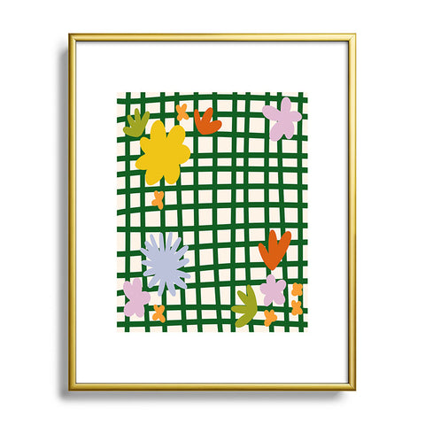 Lane and Lucia Picnic Blanket Metal Framed Art Print