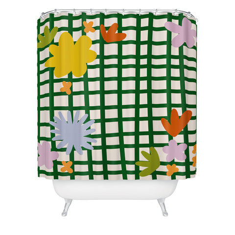 Lane and Lucia Picnic Blanket Shower Curtain