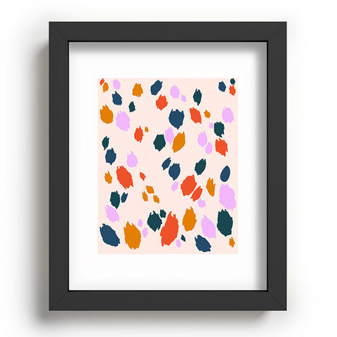 Lane and Lucia Rainbow Animal Print Recessed Framing Rectangle