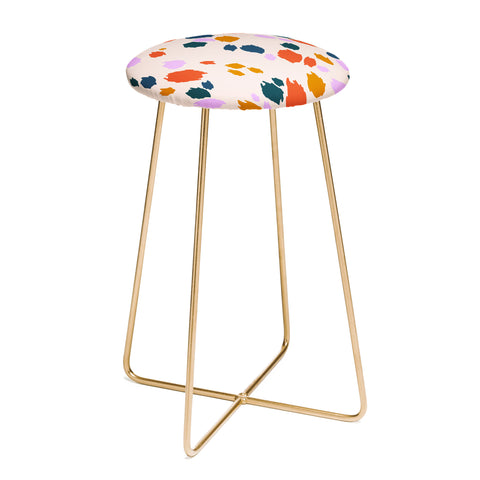 Lane and Lucia Rainbow Animal Print Counter Stool