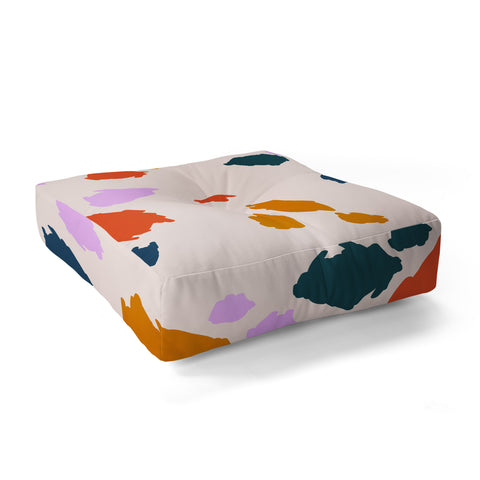 Lane and Lucia Rainbow Animal Print Floor Pillow Square