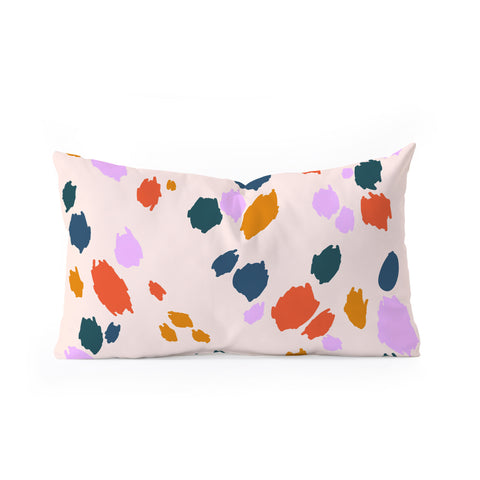 Lane and Lucia Rainbow Animal Print Oblong Throw Pillow