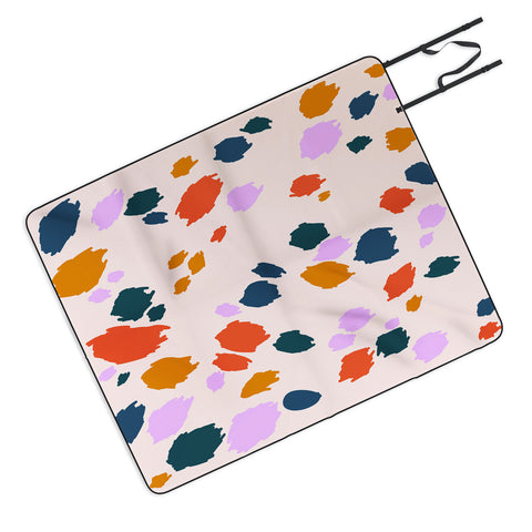 Lane and Lucia Rainbow Animal Print Picnic Blanket