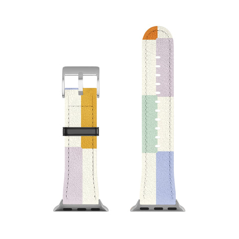 Lane and Lucia Rainbow Check Pattern Apple Watch Band