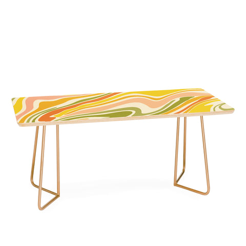 Lane and Lucia Rainbow Marble Coffee Table