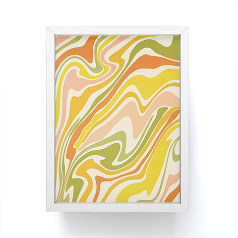 Lane and Lucia Rainbow Marble Framed Mini Art Print