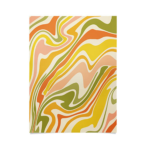 Lane and Lucia Rainbow Marble Poster